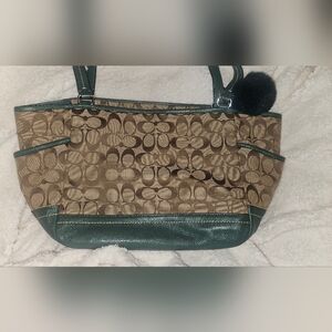 Vintage Green Coach Bag